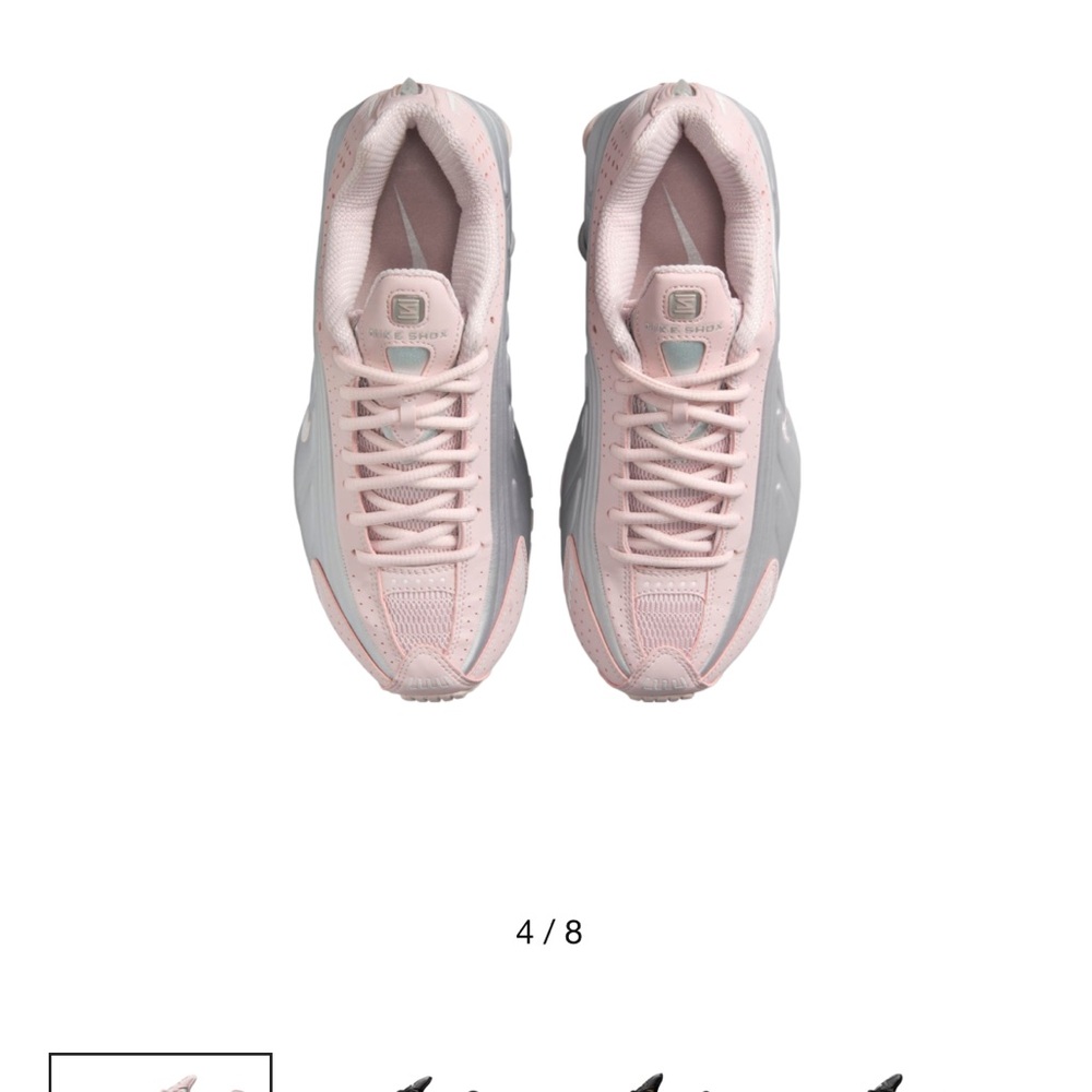 New in Box : Nike Shox R4 Barely Rose / Metallic
Platinum Sz: US 8 women’s - Picture 5 of 9